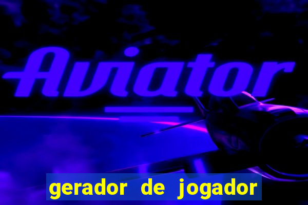 gerador de jogador de futebol